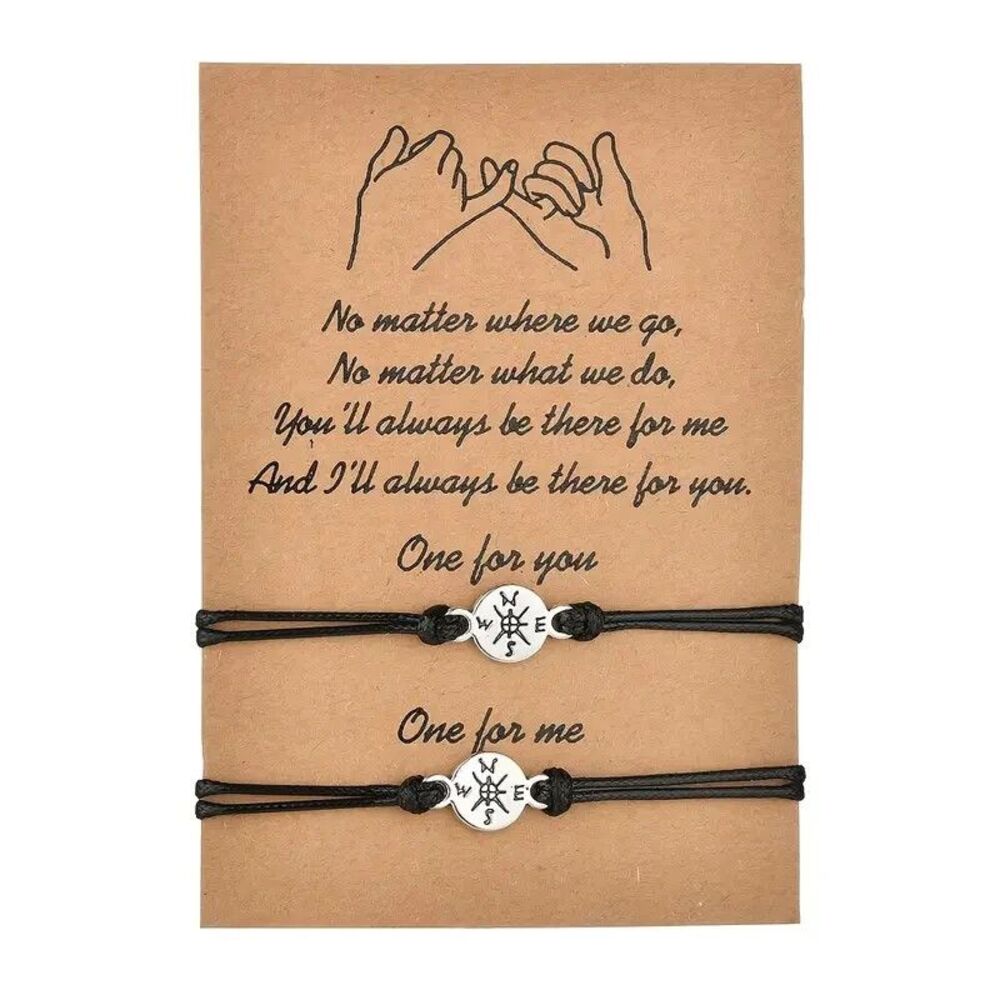 Compass  Matching Bracelet - Best Friends - Mother Daughter , Couples USA SHIP